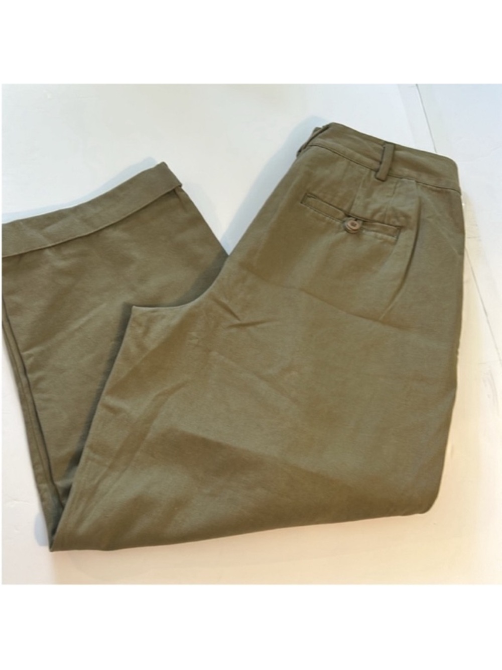 Free People 2 Pants Needed Breaking Trousers pockets 100% cotton in Willow NWT - Picture 7 of 13